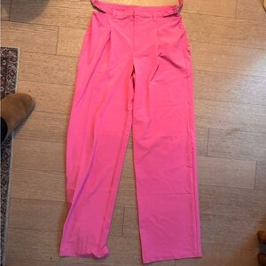 Alo Yoga - Women's Pink wide leg trousers